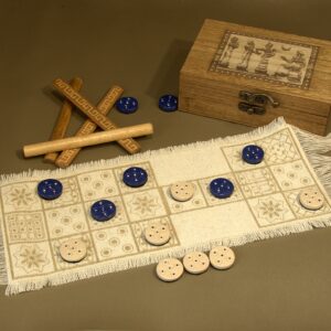 royal game of ur canvas board game from ancient mesopotamian