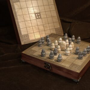 celtic tafl games from ireland scotland and wales: ard ri, brandubh (brannumh), gwyddbwyll / fidchell (fitchneal) 3 games in 1 set